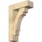 Ekena Millwork Merced Block Rough Sawn Bracket w/ Offset Brace, Douglas Fir, 6"W x 18"D x 26"H BKT0604X18X26MRC05RDF - alternate 1